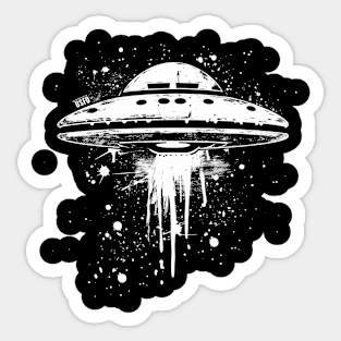 area 51, aliens, resident alien, abduction, alien invasion, ufo, sci fi, extraterrestrial, space, roswell, flying saucer, ufos Sticker